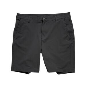 Under Armour Shorts Mens 36 Black Matchplay Tech Flat Front 10 Inch Performance